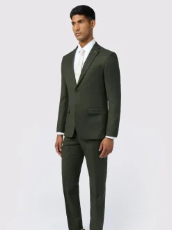 Ted Baker Tailoring Slim Green Lear Flannel Jacket