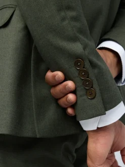 Ted Baker Tailoring Slim Green Lear Flannel Jacket