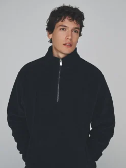 The Set 2 Pack Borg Quarter Zip Fleeces Black/Cream