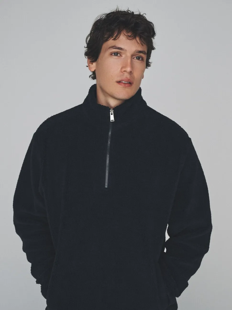 The Set 2 Pack Borg Quarter Zip Fleeces Black/Cream