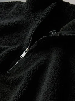 The Set 2 Pack Borg Quarter Zip Fleeces Black/Cream