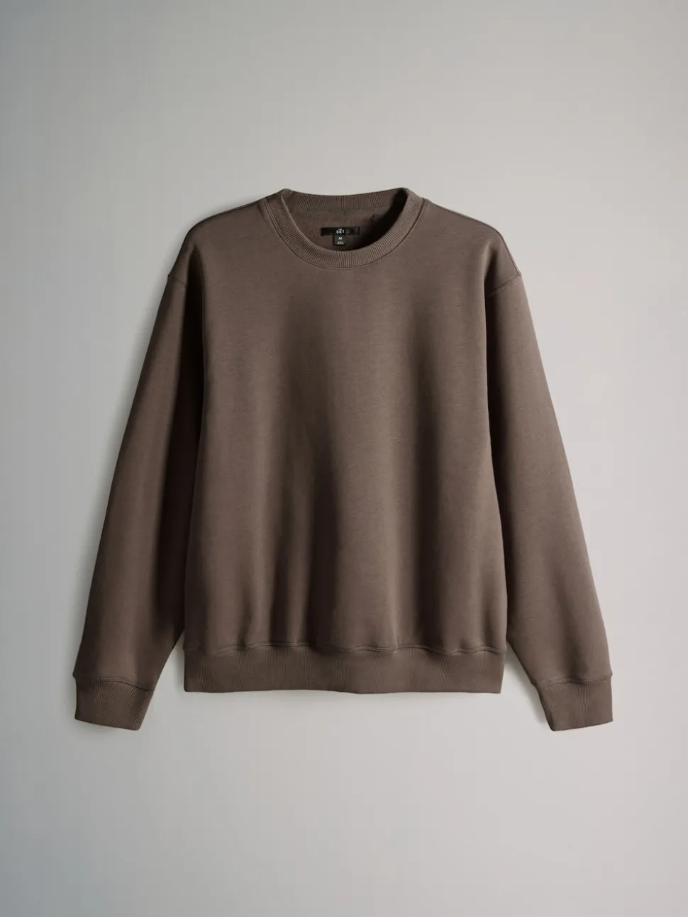 The Set 3 Pack Crew Neck Relaxed Fit Sweatshirts Black/Brown