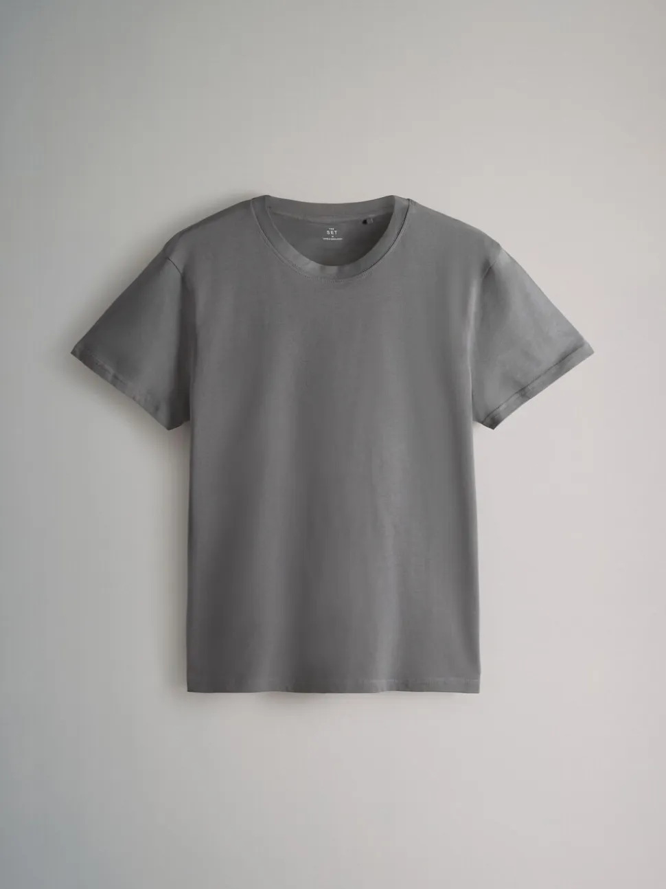 The Set 7 Pack Regular Short Sleeve Cotton T-Shirts Black/Brown/Grey/White