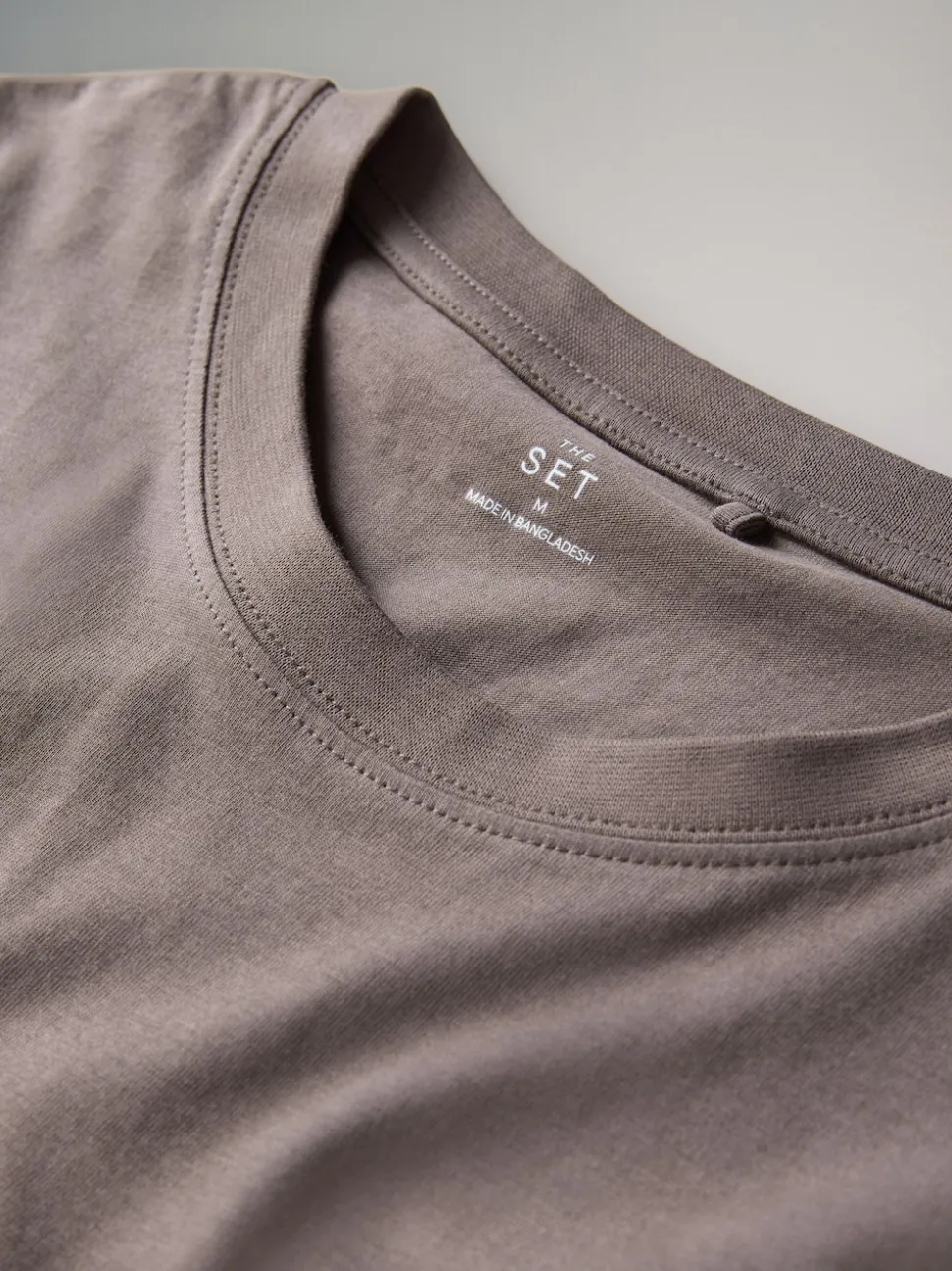 The Set 7 Pack Regular Short Sleeve Cotton T-Shirts Black/Brown/Grey/White