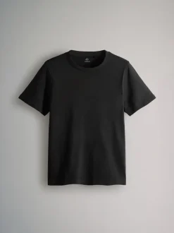 The Set 8 Pack Slim Fit Short Sleeve Cotton T-Shirts Black/Grey/White