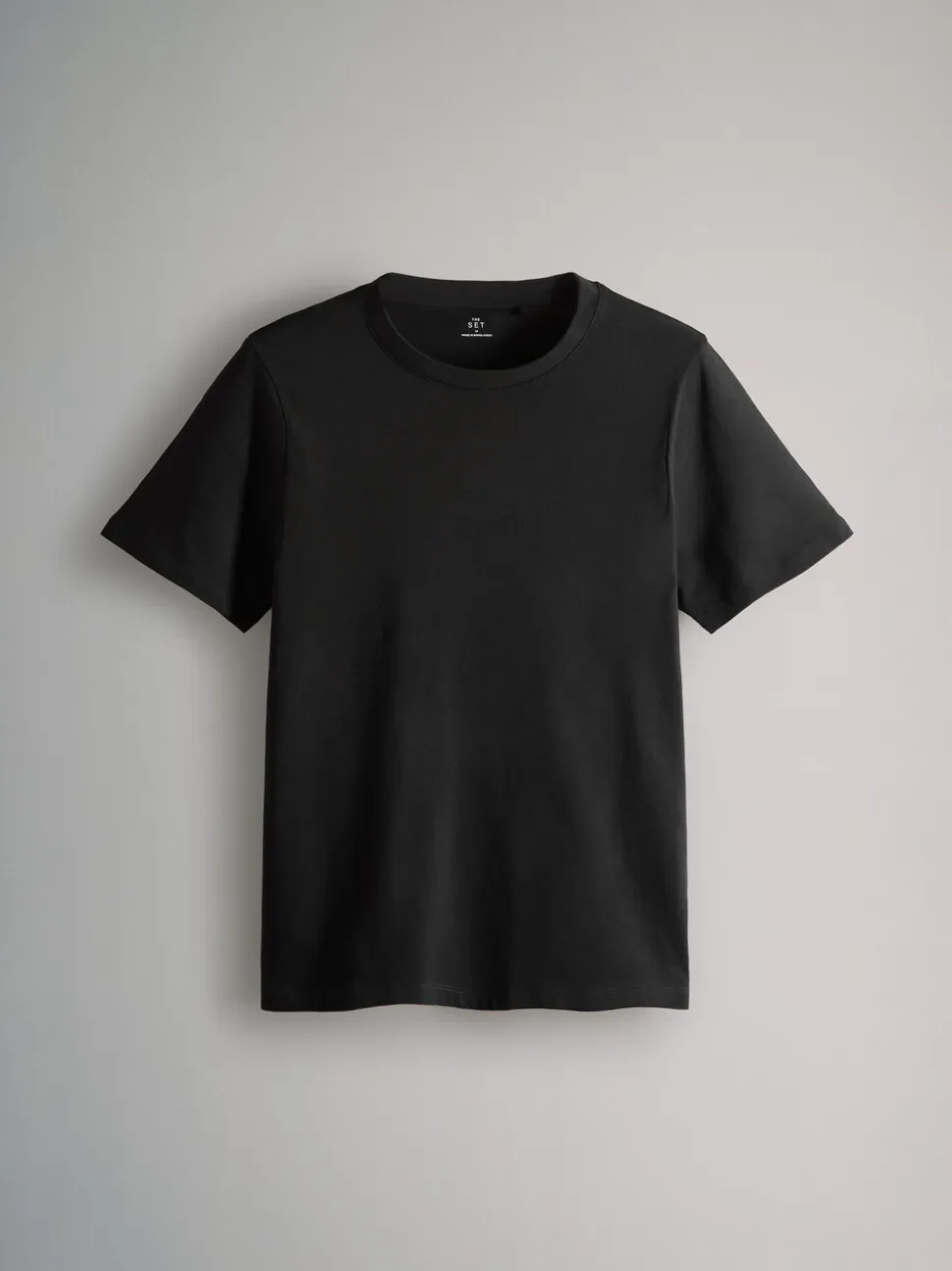 The Set 8 Pack Slim Fit Short Sleeve Cotton T-Shirts Black/Grey/White