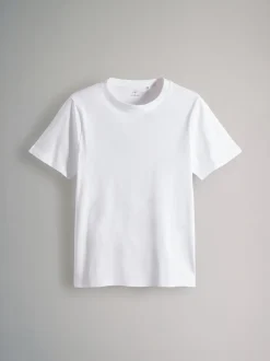 The Set 8 Pack Slim Fit Short Sleeve Cotton T-Shirts Black/Grey/White