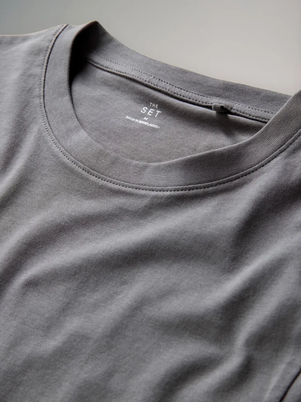 The Set 8 Pack Slim Fit Short Sleeve Cotton T-Shirts Black/Grey/White