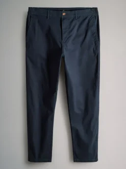 The Set 3 Pack Slim Leg Chino Trousers Navy/Tan Brown/Green