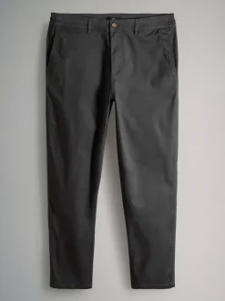 The Set 3 Pack Slim Leg Chino Trousers Black/Brown/Cream