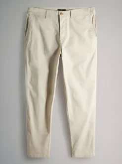The Set 3 Pack Slim Leg Chino Trousers Black/Brown/Cream