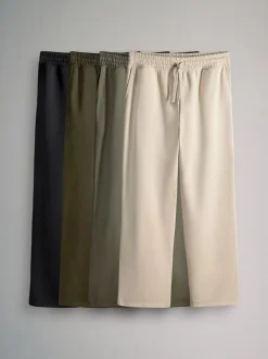 The Set 4 Pack Wide Leg Joggers Black/Green