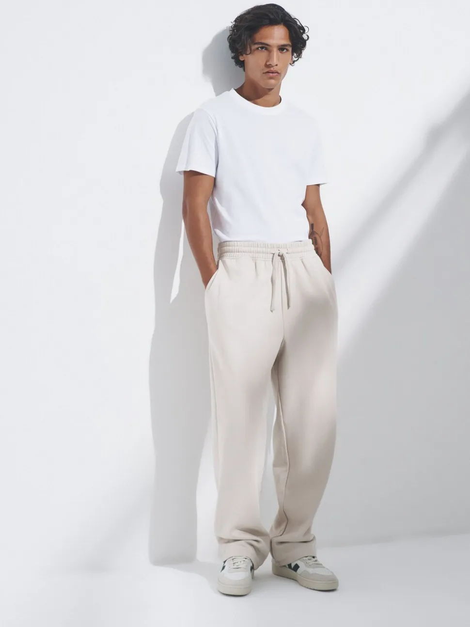 The Set 4 Pack Wide Leg Joggers Blue/Brown