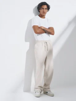 The Set 4 Pack Wide Leg Joggers Blue/Brown