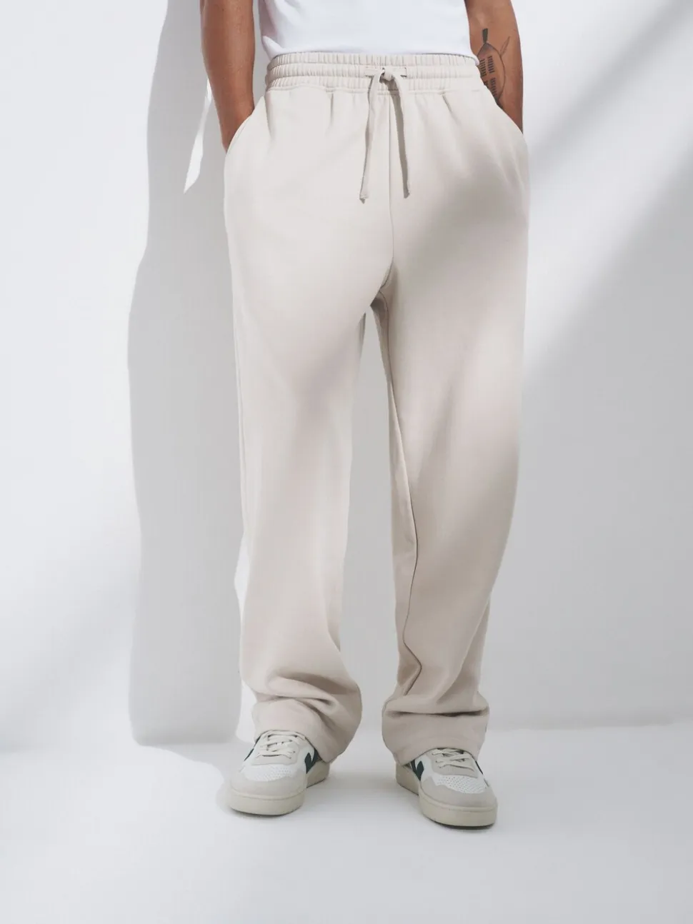 The Set 4 Pack Wide Leg Joggers Blue/Brown