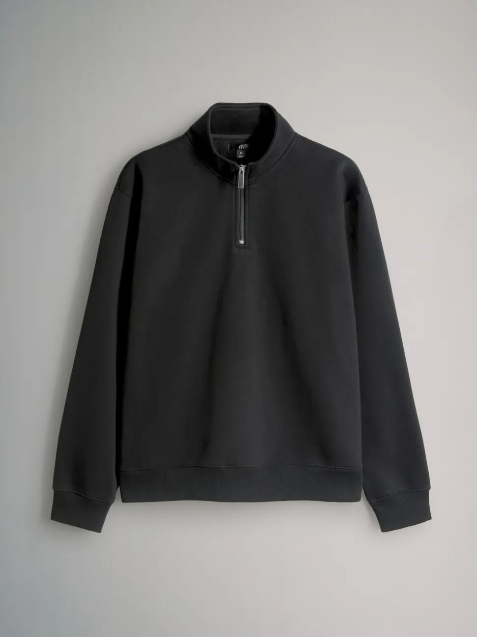 The Set 2 Pack Zip Neck Sweatshirts Black/Grey