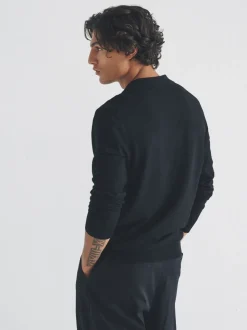 The Set Black/Brown 3 Pack Quarter Zip Neck Jumper