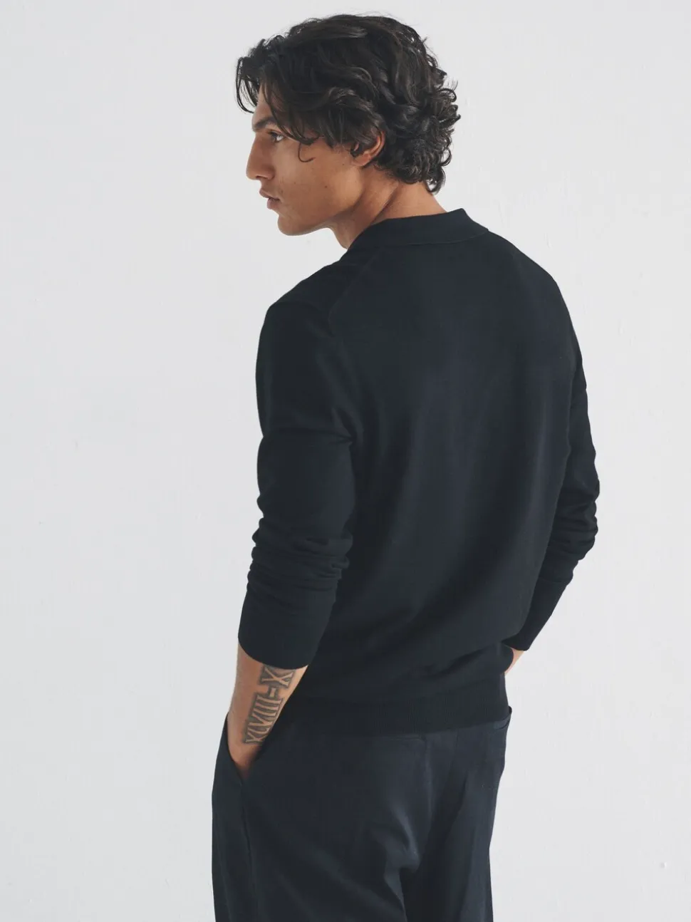 The Set Black/Brown 3 Pack Quarter Zip Neck Jumper