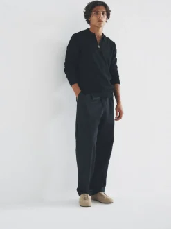 The Set Black/Brown 3 Pack Quarter Zip Neck Jumper