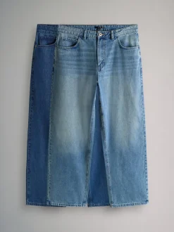 The Set Mid Blue Denim 2 Pack Baggy Fit Jeans