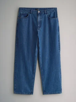 The Set Mid Blue Denim 2 Pack Baggy Fit Jeans