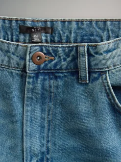 The Set Mid Blue Denim 2 Pack Baggy Fit Jeans