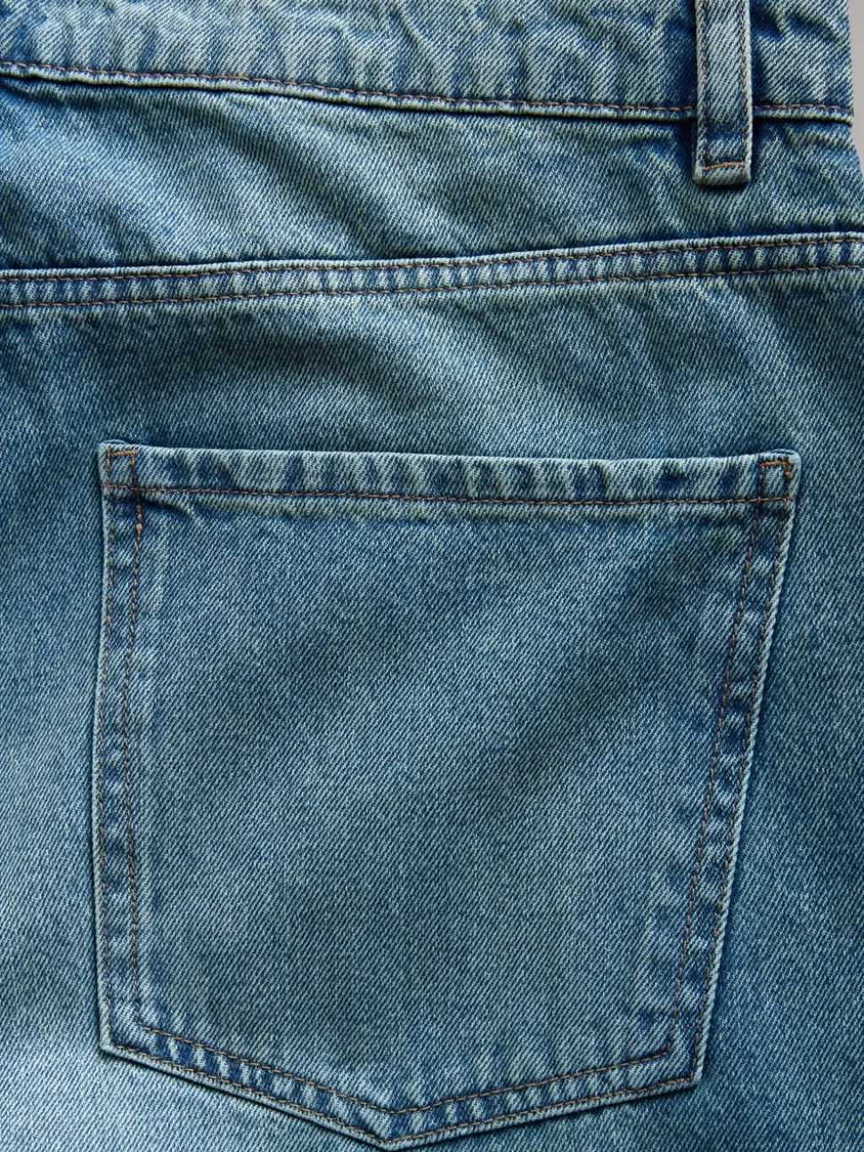 The Set Mid Blue Denim 2 Pack Baggy Fit Jeans