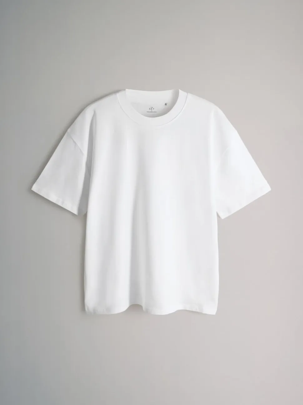 The Set Oversized Fit 4 Pack Short Sleeve Cotton T-Shirts Black Grey White
