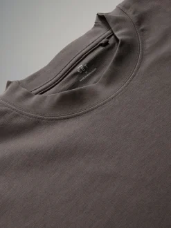 The Set Oversized Fit 4 Pack Short Sleeve Cotton T-Shirts Black Grey White