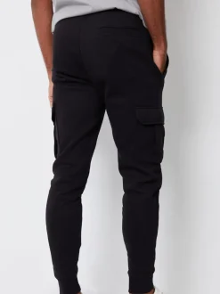 Threadbare Black Cargo Style Joggers