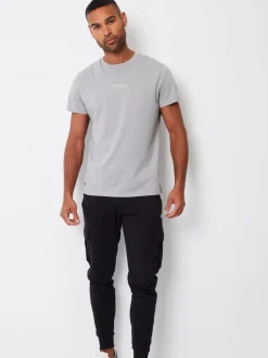 Threadbare Black Cargo Style Joggers