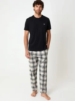 Threadbare Black Check Pyjamas Set