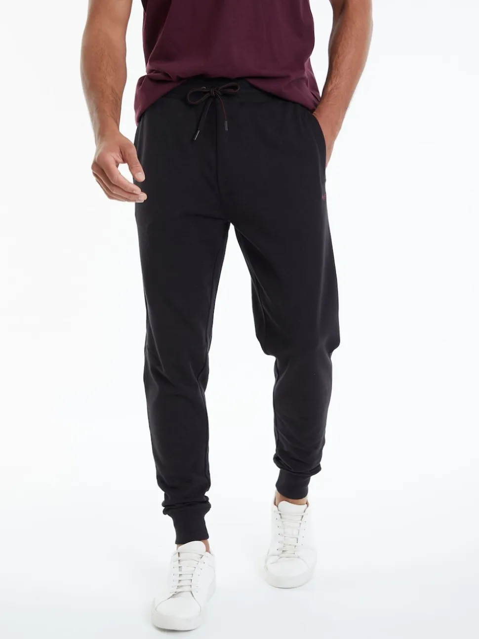 Threadbare Black Cotton Blend Joggers