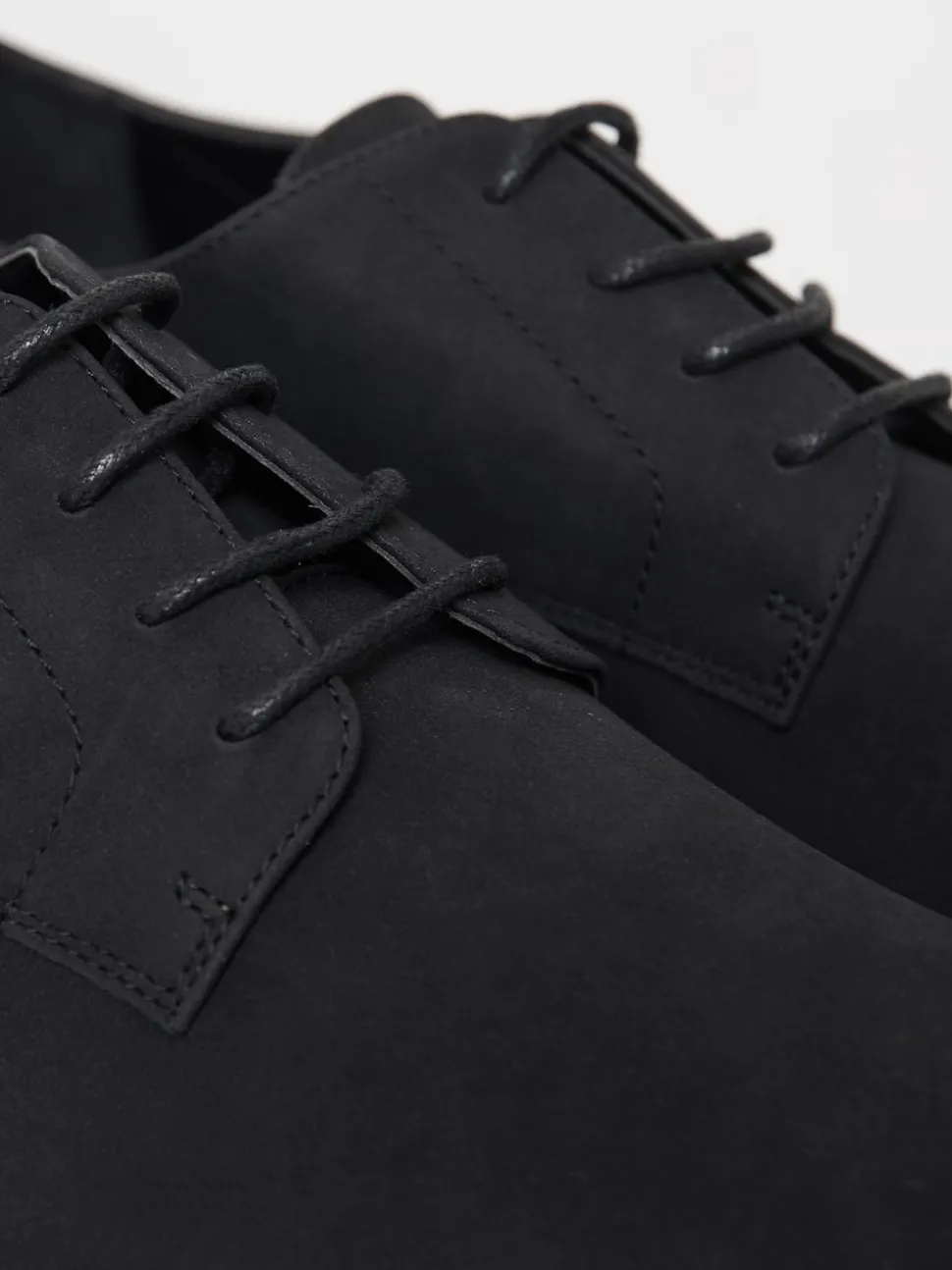 Threadbare Black Faux Suede Derby Shoes