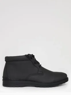 Threadbare Black Lace-Up Boots