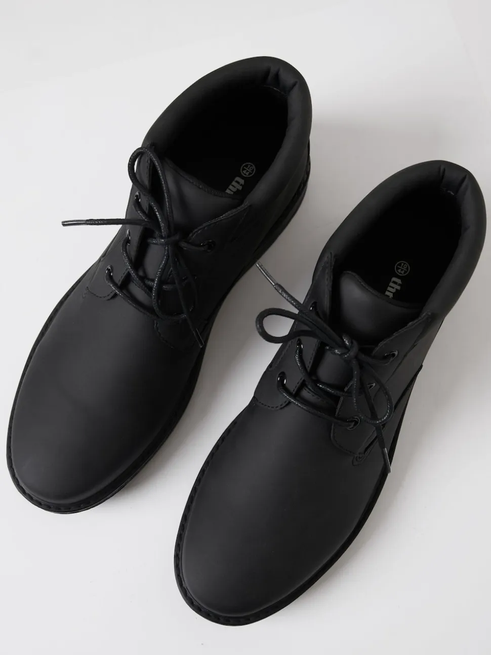 Threadbare Black Lace-Up Boots