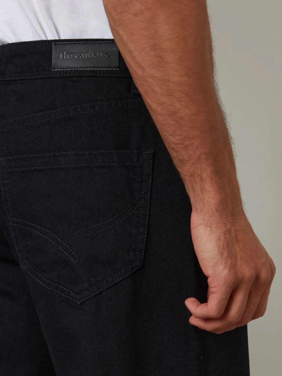 Threadbare Black Loose Fit Jeans
