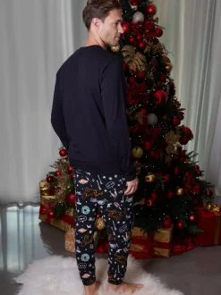 Threadbare Black Merry Matching Christmas Family Pyjamas