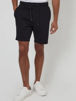 Threadbare Black/ Navy Sweat Shorts 2 Pack