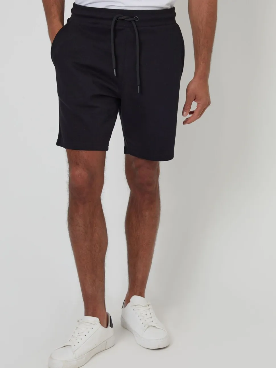 Threadbare Black/ Navy Sweat Shorts 2 Pack