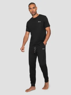 Threadbare Black Pyjamas Set