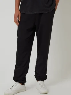 Threadbare Black Relaxed Fit Cuffed Joggers