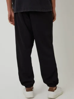 Threadbare Black Relaxed Fit Cuffed Joggers
