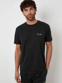 Threadbare Black Short Sleeve T-Shirts & Joggers Lounge Sets 2 Pack