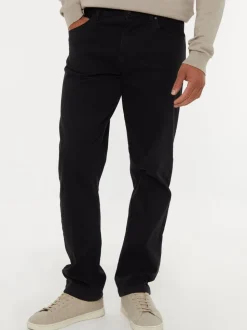 Threadbare Black Straight Leg Jeans With Stretch
