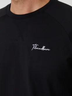 Threadbare Black Sweatshirts & Joggers Lounge 2 Piece Set