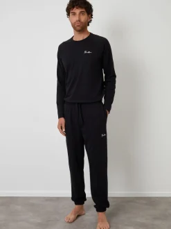 Threadbare Black Sweatshirts & Joggers Lounge 2 Piece Set