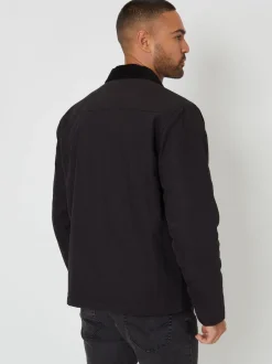 Threadbare Black Twill Lightweight Jacket