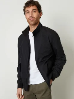 Threadbare Black Zip Up Harrington Jacket