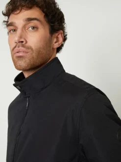 Threadbare Black Zip Up Harrington Jacket